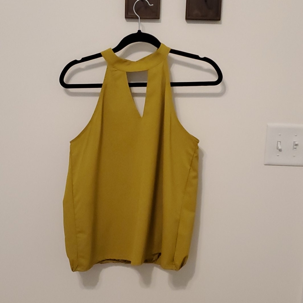 Chartreuse Halter Top